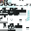 Minecraft skin texture, 64x64 pixels