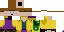 Minecraft skin texture, 64x32 legacy pixels