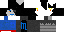 Minecraft skin texture, 64x32 legacy pixels