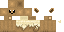 Minecraft skin texture, 64x32 legacy pixels