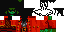 Minecraft skin texture, 64x32 legacy pixels