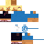 Minecraft skin texture, 64x64 pixels