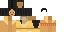 Minecraft skin texture, 64x32 legacy pixels