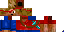 Minecraft skin texture, 64x32 legacy pixels