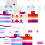 Minecraft skin texture, 64x64 pixels