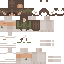 Brown Minecraft skin texture, 64x64 pixels