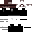 Black Minecraft skin texture, 64x64 pixels