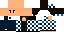 Minecraft skin texture, 64x32 legacy pixels