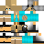 Minecraft skin texture, 64x64 pixels