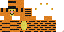 Minecraft skin texture, 64x32 legacy pixels