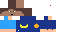 Minecraft skin texture, 64x32 legacy pixels