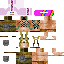 Minecraft skin texture, 64x64 pixels