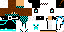 Minecraft skin texture, 64x32 legacy pixels