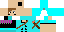 Minecraft skin texture, 64x32 legacy pixels