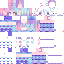 Minecraft skin texture, 64x64 pixels