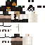 Orange Minecraft skin texture, 64x64 pixels