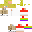Minecraft skin texture, 64x64 pixels