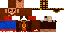 Minecraft skin texture, 64x32 legacy pixels
