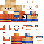 Minecraft skin texture, 64x64 pixels