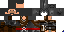 Minecraft skin texture, 64x32 legacy pixels