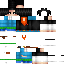 Minecraft skin texture, 64x64 pixels