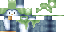 Minecraft skin texture, 64x32 legacy pixels
