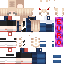 Minecraft skin texture, 64x64 pixels