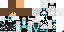 Minecraft skin texture, 64x32 legacy pixels