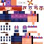Minecraft skin texture, 64x64 pixels