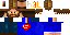 Minecraft skin texture, 64x32 legacy pixels