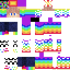 Minecraft skin texture, 64x64 pixels