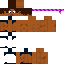 Minecraft skin texture, 64x64 pixels