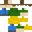 Minecraft skin texture, 64x64 pixels