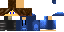 Minecraft skin texture, 64x32 legacy pixels