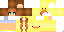 Minecraft skin texture, 64x32 legacy pixels