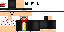 Minecraft skin texture, 64x32 legacy pixels