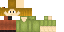 Minecraft skin texture, 64x32 legacy pixels