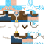 Minecraft skin texture, 64x64 pixels
