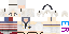 Minecraft skin texture, 64x32 legacy pixels