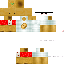Minecraft skin texture, 64x64 pixels