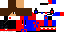 Minecraft skin texture, 64x32 legacy pixels