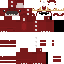 Red Minecraft skin texture, 64x64 pixels