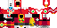 Minecraft skin texture, 64x32 legacy pixels
