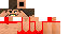 Minecraft skin texture, 64x32 legacy pixels