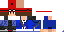 Minecraft skin texture, 64x32 legacy pixels