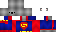 Minecraft skin texture, 64x32 legacy pixels