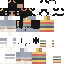Minecraft skin texture, 64x64 pixels