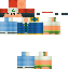 Minecraft skin texture, 64x64 pixels