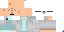 Minecraft skin texture, 64x32 legacy pixels