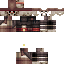 Gray Minecraft skin texture, 64x64 pixels